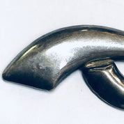 Abstract Silver Brooch, Unique Design Pin, Silver Modernist Pin, Vintage Silver Brooch, Funky Jewelry