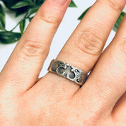 Thing Band Ring, Silver Vintage Ring, Animal Ring, Celtic Knot Ring, Simple Jewelry, Valentines Day Gift