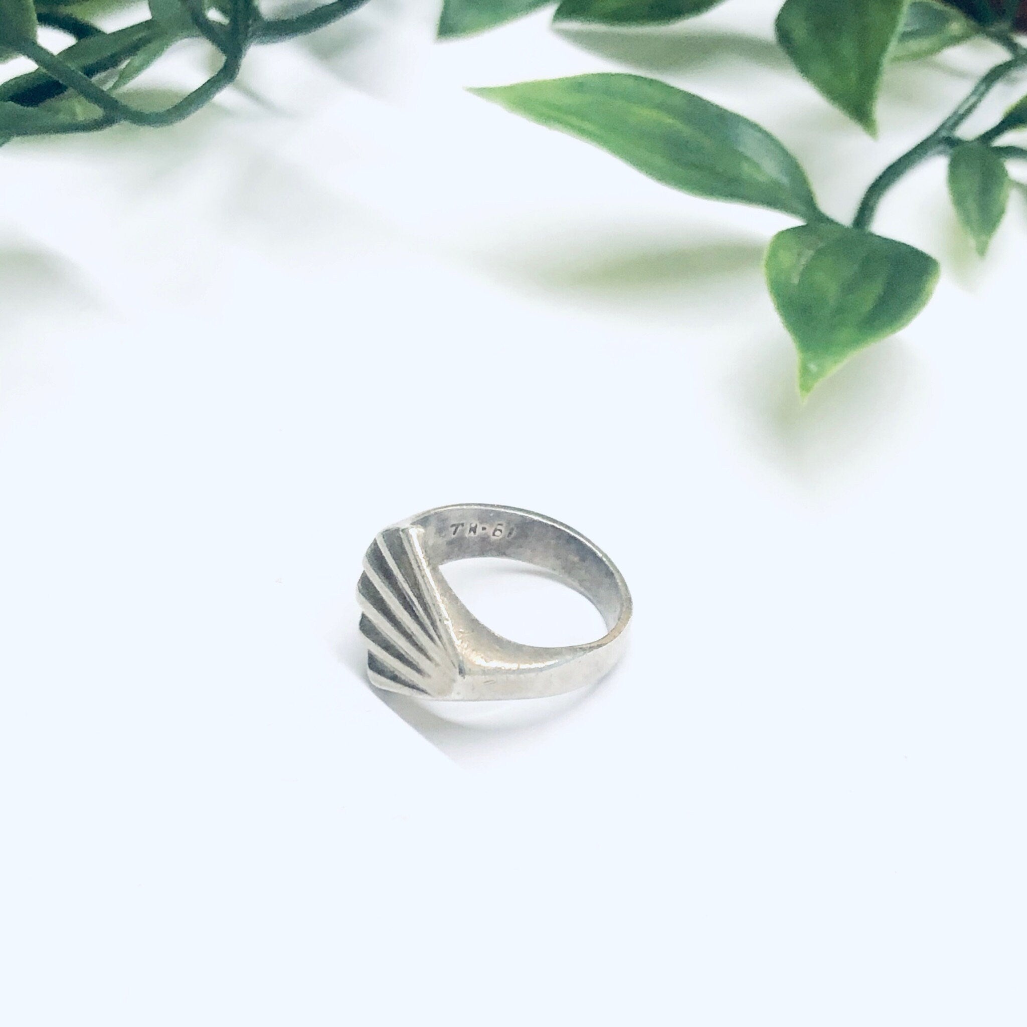 Silver Shell Ring, Vintage Silver Ring, Taxco Silver Ring, Minimalist Style Jewelry, Vintage Silver Jewelry