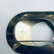 Abstract Vintage Taxco Brooch, Vintage Silver Pin, Large Cut Out Vintage Pin, Unique Vintage Jewelry