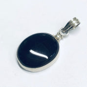 Silver Carnelian Pendant, Dark Red Pendant, Silver and Red Jewelry, Vintage Necklace Pendant