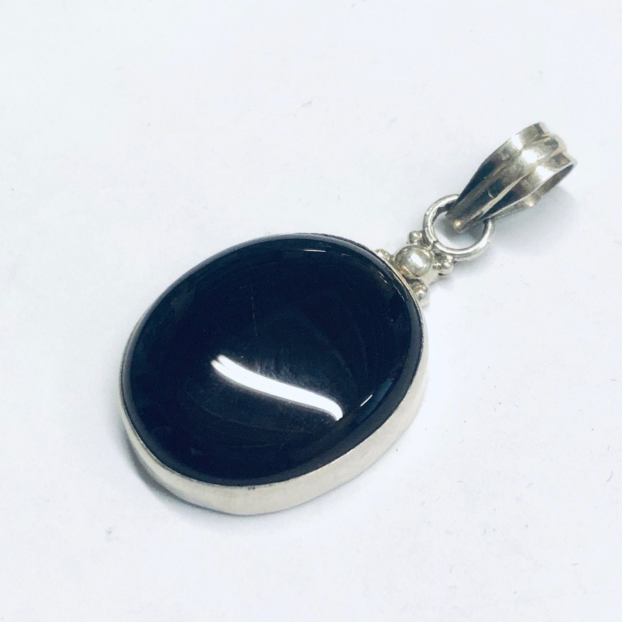 Silver Carnelian Pendant, Dark Red Pendant, Silver and Red Jewelry, Vintage Necklace Pendant