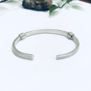 Vintage Silver Cuff Bracelet, Thin Cuff Bracelet, Simple Vintage Jewelry, Small Cuff Bracelet