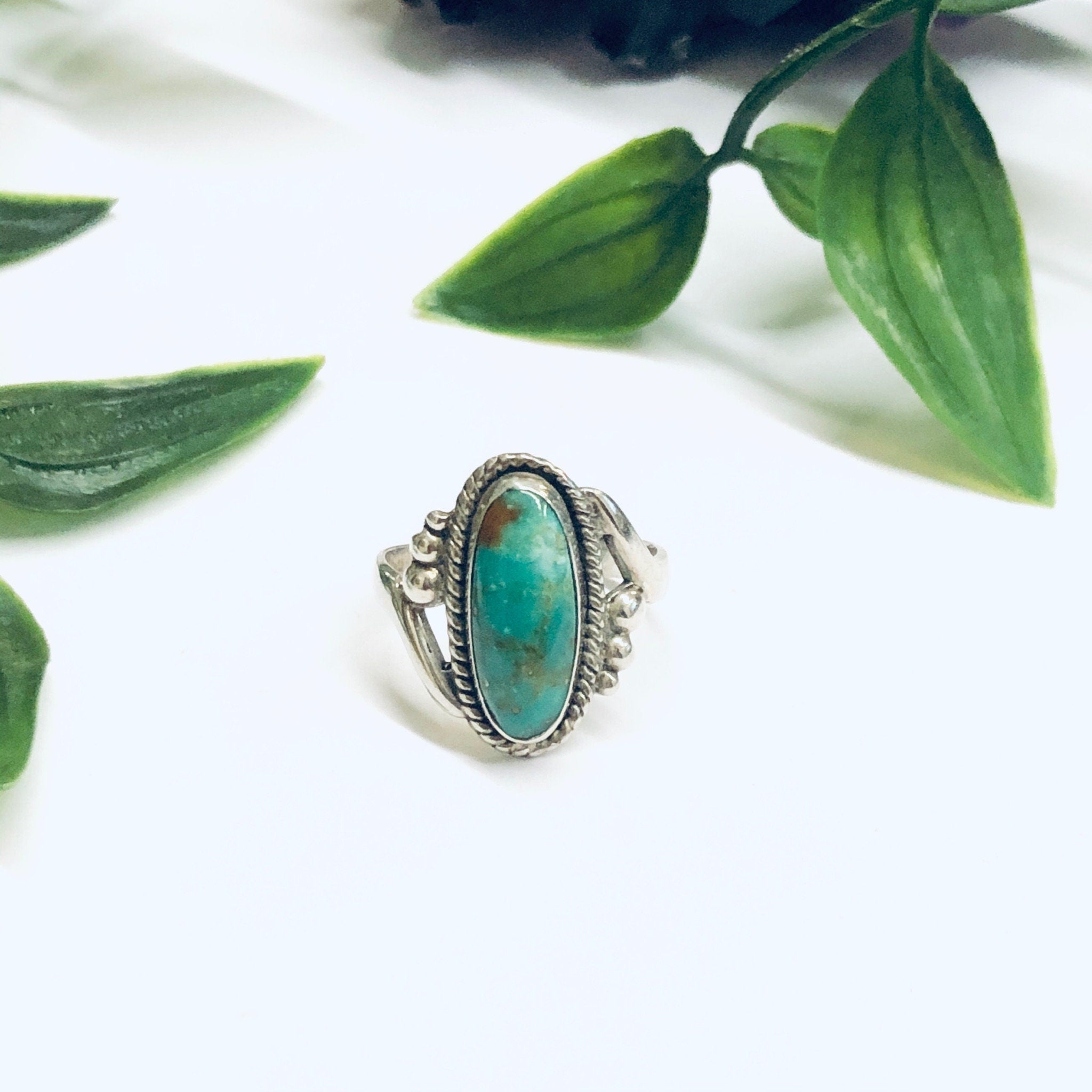 Vintage Bell Sterling Ring, Turquoise Ring, Southwestern Style Jewelry, Bell Sterling, Bell Trading Post Ring