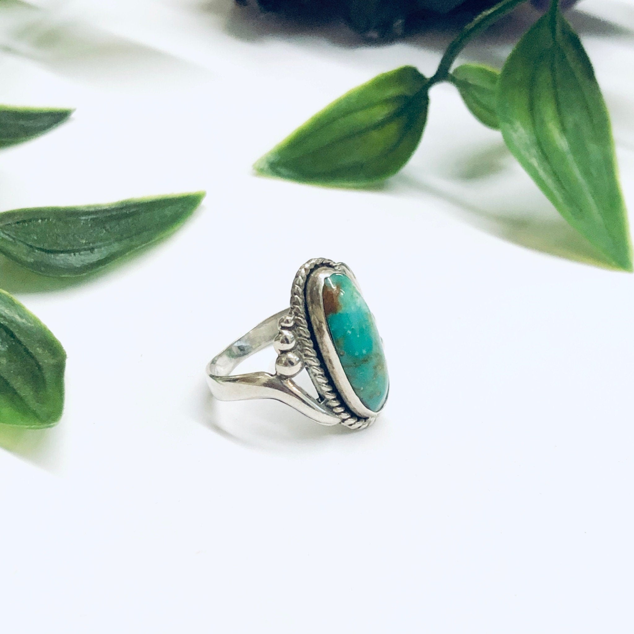 Vintage Bell Sterling Ring, Turquoise Ring, Southwestern Style Jewelry, Bell Sterling, Bell Trading Post Ring