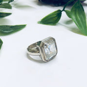 Large Silver Cocktail Ring, Statement Ring, Vintage Silver Ring, Unique Jewelry, Promise Ring