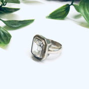 Large Silver Cocktail Ring, Statement Ring, Vintage Silver Ring, Unique Jewelry, Promise Ring
