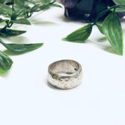 Thick Band Hammered Ring, Hammered Silver Ring, Vintage Silver Ring, Hammered Silver Jewelry, Statement Jewelry