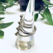 Vintage Silver Swirl Ring, Large Swirl Ring, Vintage Thumb Ring, Vintage Statement Jewelry, Unique Ring