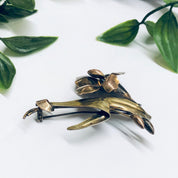 Vintage Flower Brooch, Gold Filled Pin, Silver Brooch, Gold and Silver Pin, Floral Jewelry