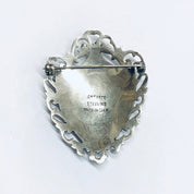 Signed Amfarco Siam Sterling Brooch, Siam Sterling Jewelry, Goddess Brooch, Mekkala Pin, Goddess of Lightening, Silver Pin