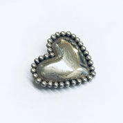 Signed Sue B Heart Pin, Silver Heart Brooch, Vintage Heart Pin, Heart Jewelry, Small Heart Brooch