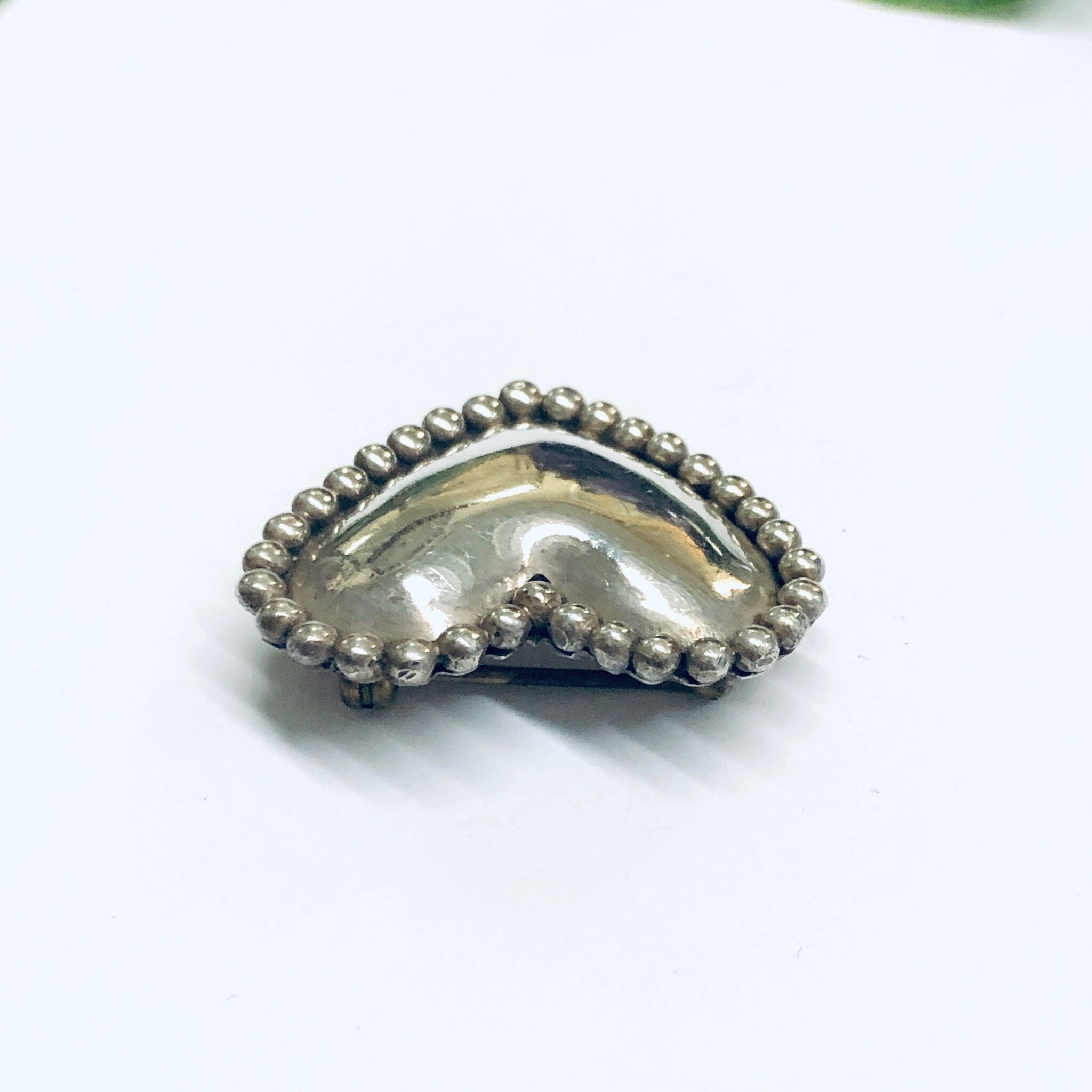 Signed Sue B Heart Pin, Silver Heart Brooch, Vintage Heart Pin, Heart Jewelry, Small Heart Brooch