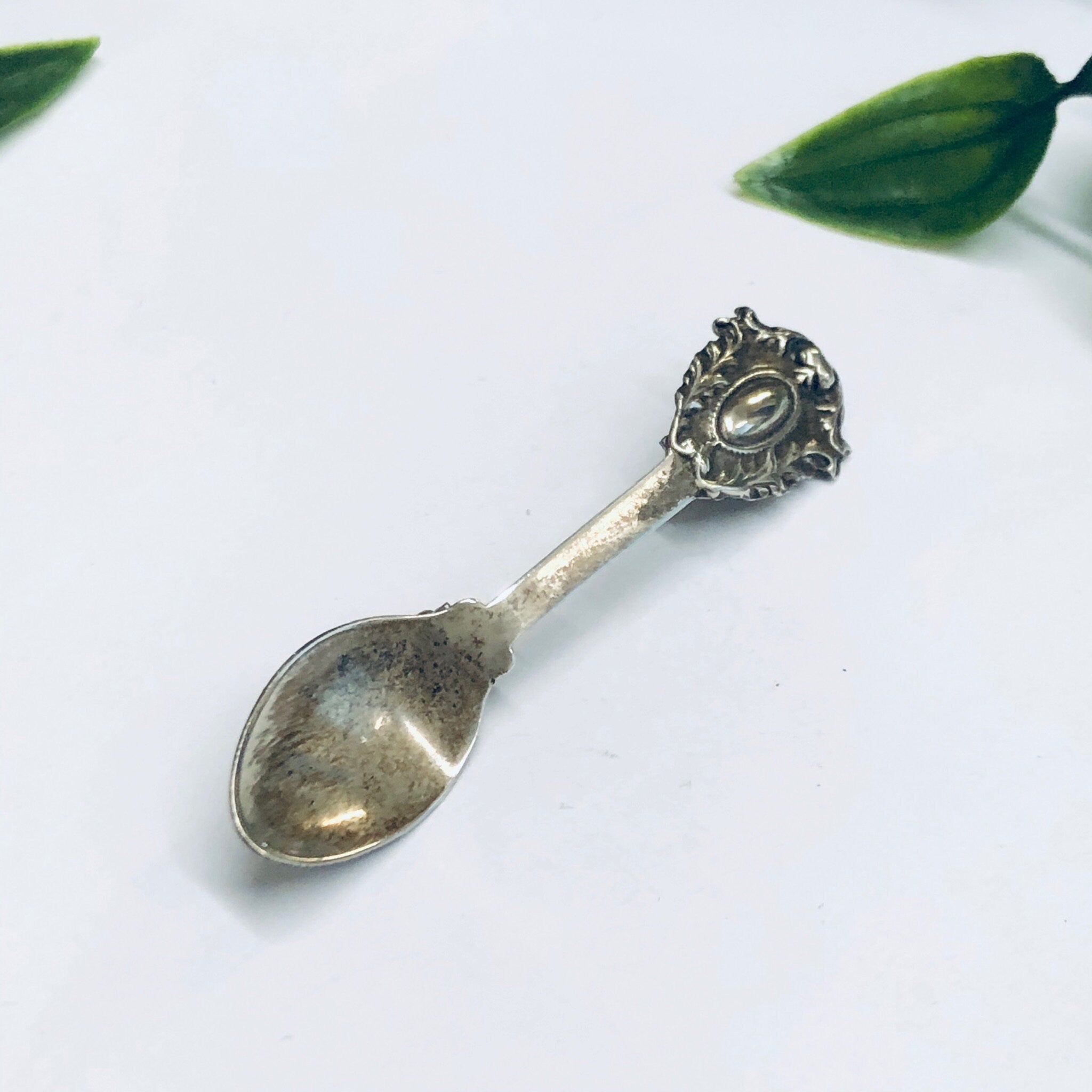 Silver Spoon Brooch, Small Spoon Pin, Vintage Spoon Pin, Unique Spoon, Cutlery Jewelry, Vintage Jewelry