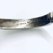 Chunky Vintage Bangle Bracelet, Unique Silver Bracelet, Silver Bangle Bracelet, Geometric Silver Jewlery