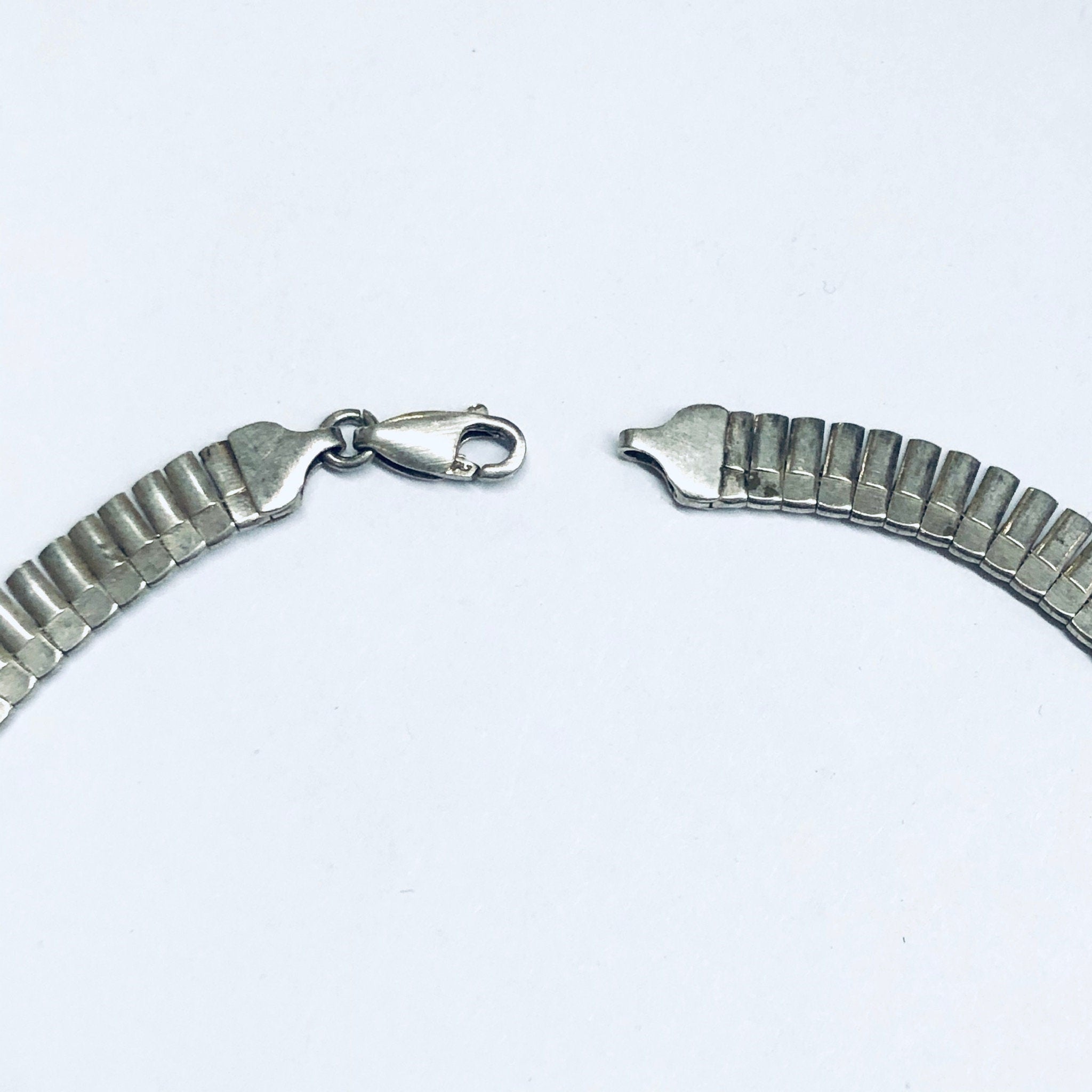 Vintage Silver Choker, Collar Necklace, Silver Necklace, Vintage Necklace, Unique Jewelry, Bridal Jewelry