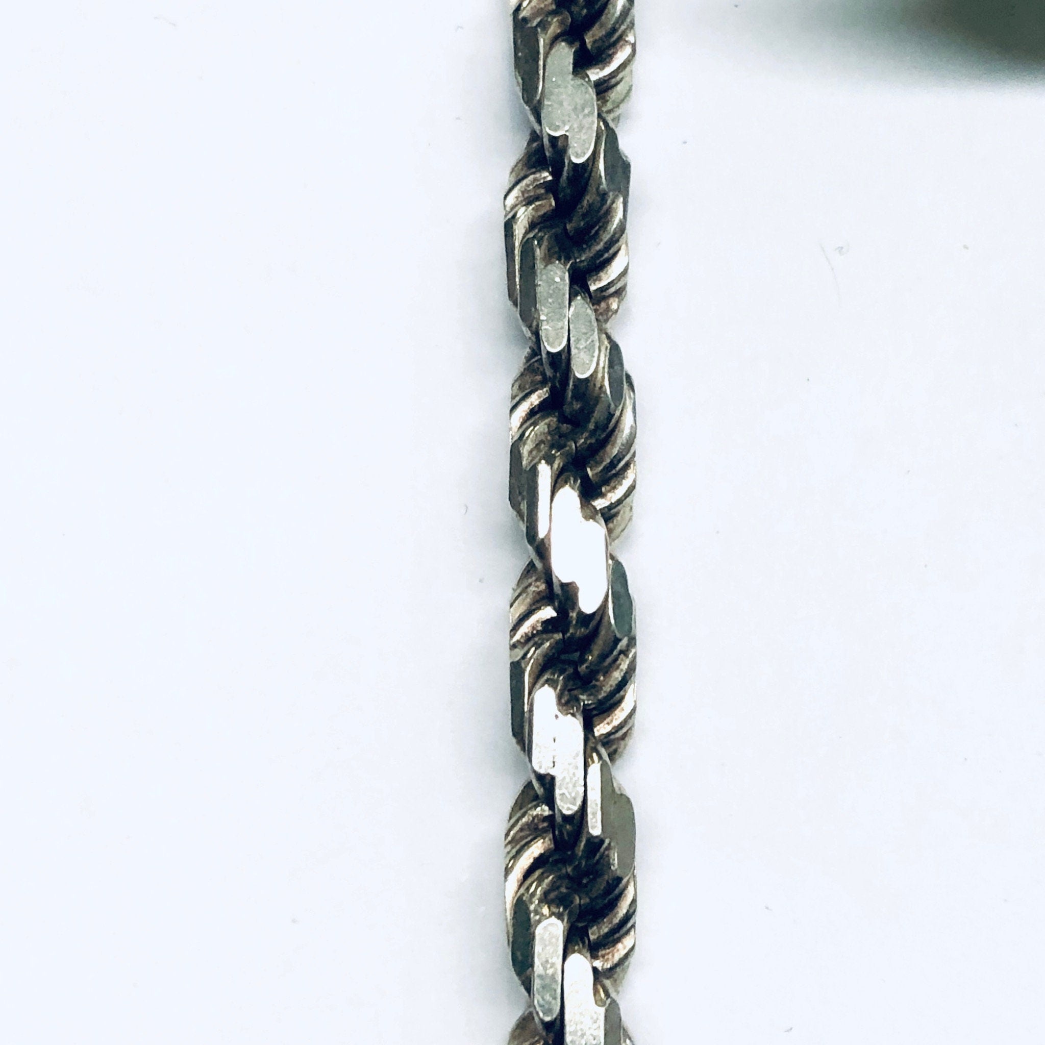 Thick Vintage Silver Chain, Heavy Silver Chain, Vintage Rope Chain, Thick Chain, Vintage Necklace, Statement Jewelry