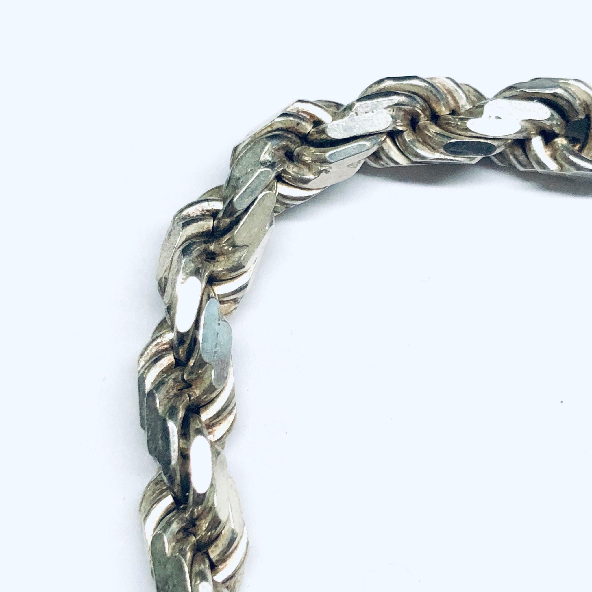 Thick Vintage Silver Chain, Heavy Silver Chain, Vintage Rope Chain, Thick Chain, Vintage Necklace, Statement Jewelry