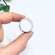 Vintage Silver Ring with Braid Details, Braided Silver Ring, Thick Band Ring, Braid Jewelry