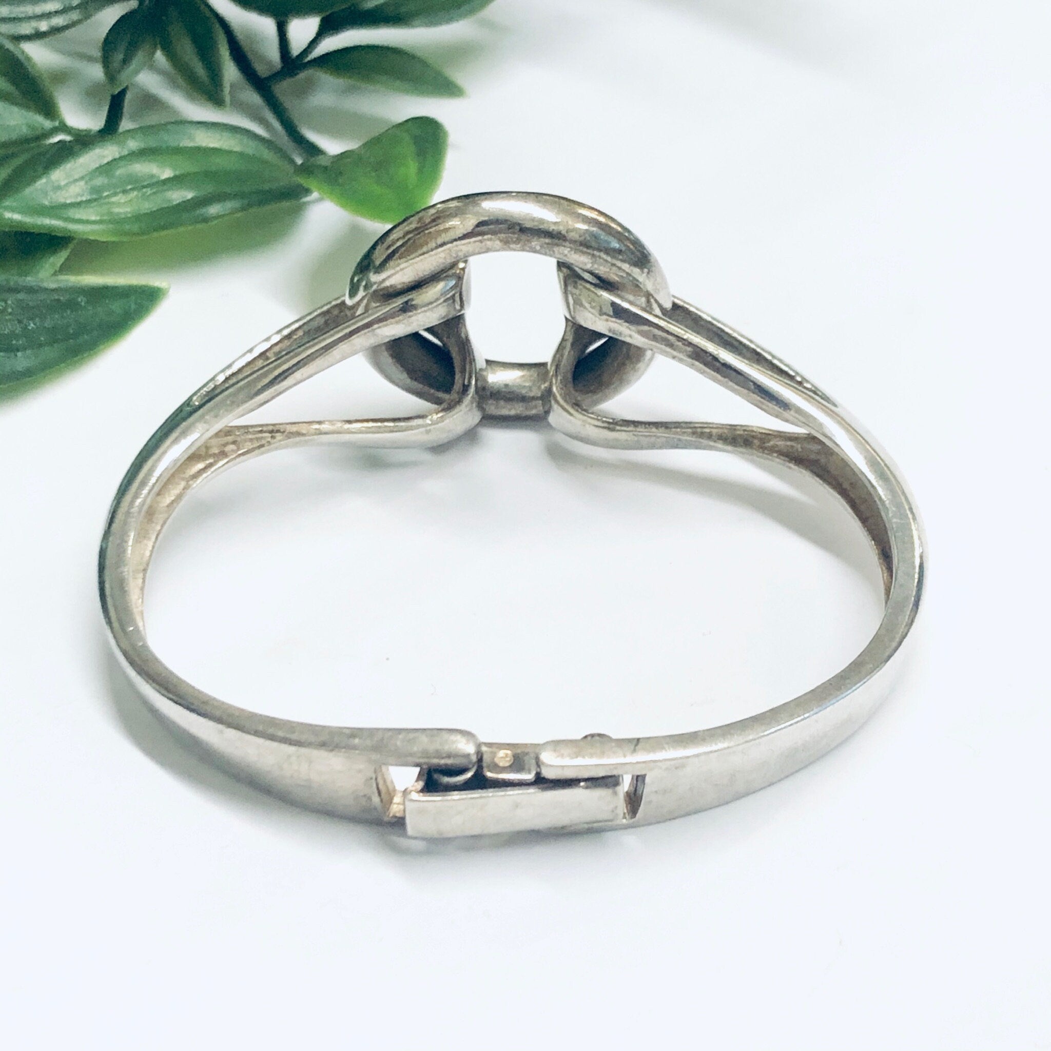 Vintage Silver Bracelet, Unique Silver Jewelry, Brutalist Style Jewelry, Bangle Bracelet,