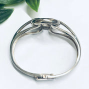 Vintage Silver Bracelet, Unique Silver Jewelry, Brutalist Style Jewelry, Bangle Bracelet,