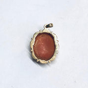 Vintage 14K Gold Cameo Pendant, Small Cameo Pendant, Gold Cameo Jewelry, 14K Yellow Gold Pendant, Victorian Jewelry