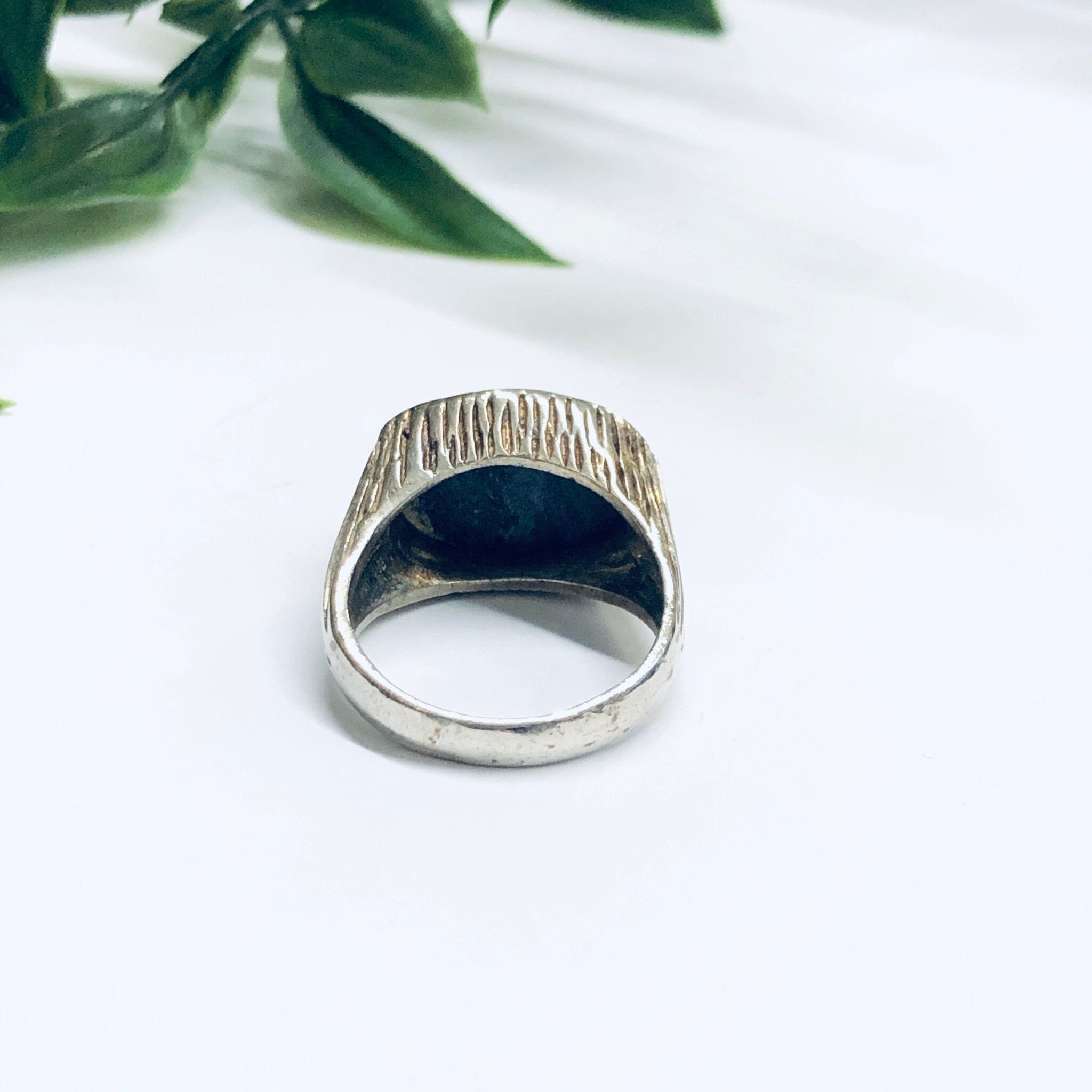 Vintage Ring with Blue Lapis Stone, Blue Stone Ring, Statement Ring, Cocktail Ring, Unique jewelry, Valentines Day Gift