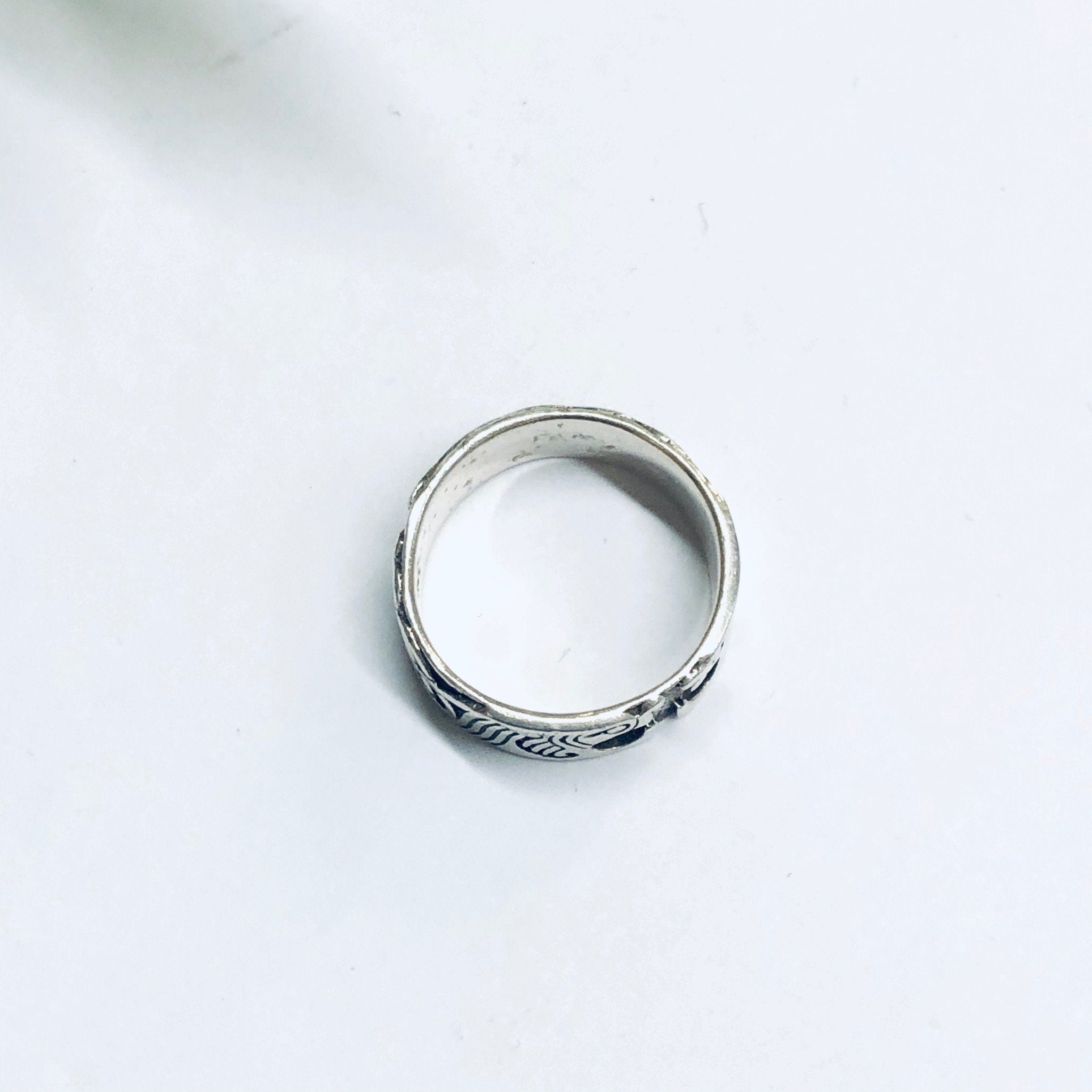 Thing Band Ring, Silver Vintage Ring, Animal Ring, Celtic Knot Ring, Simple Jewelry, Valentines Day Gift