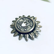 Beau Sterling Zodiac Sign Pin, Beau Sterling Brooch, Zodiac Sign Brooch, Cancer Sign Pin, Astrology Brooch, Crab Pin