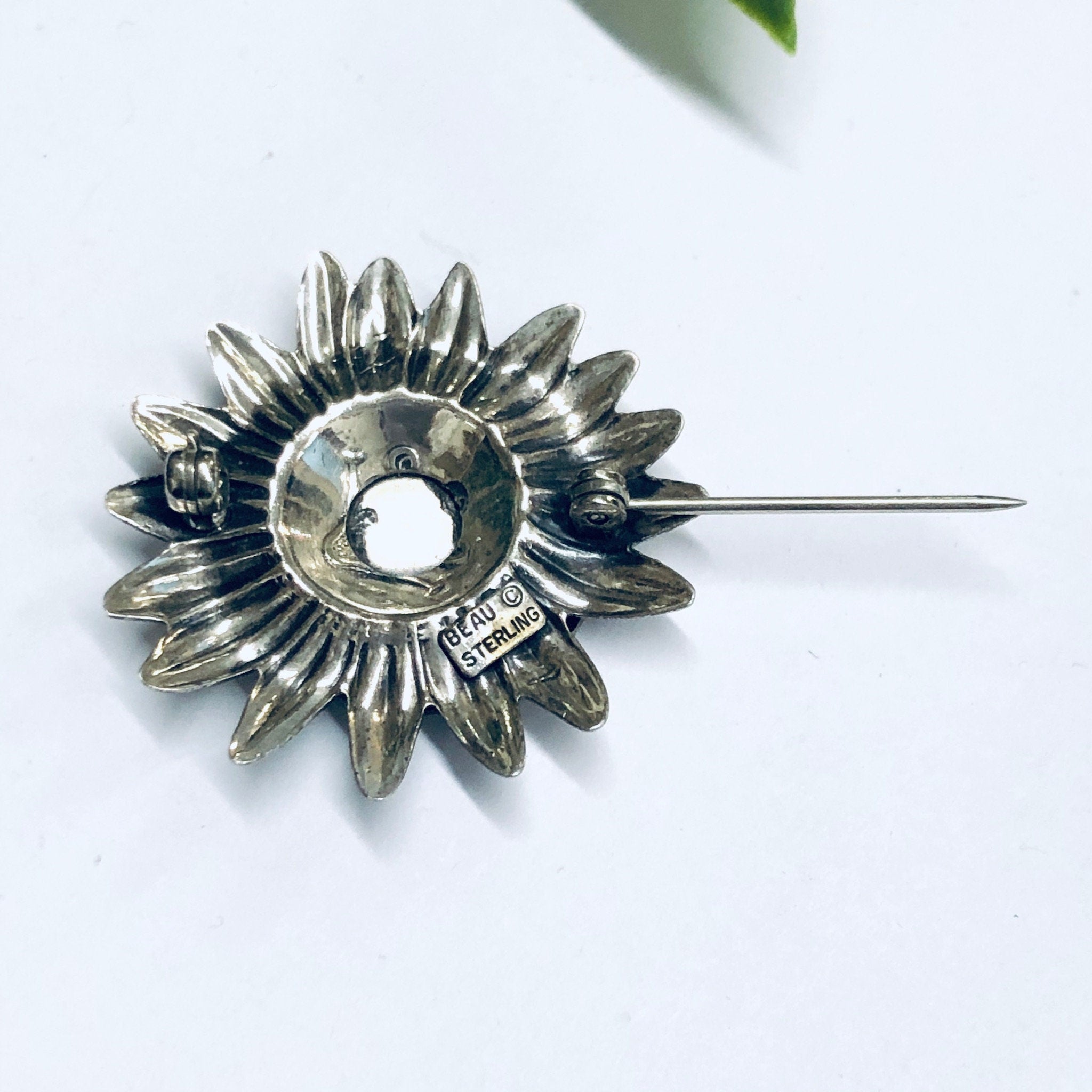 Beau Sterling Zodiac Sign Pin, Beau Sterling Brooch, Zodiac Sign Brooch, Cancer Sign Pin, Astrology Brooch, Crab Pin