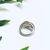 Vintage Silver Ring with Abstract Design, Unique Design Ring, Abstract Jewelry, Vintage Jewelry