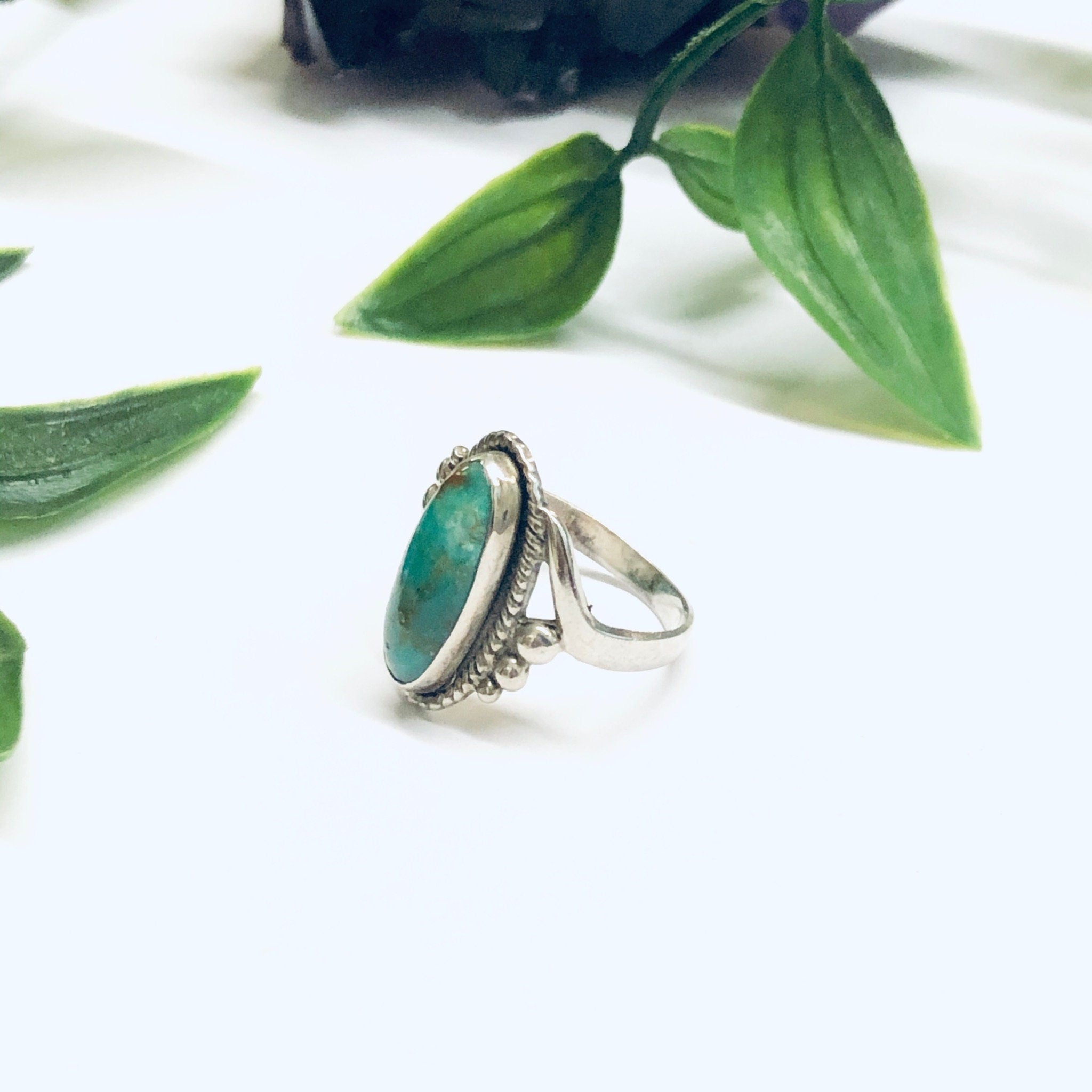 Vintage Bell Sterling Ring, Turquoise Ring, Southwestern Style Jewelry, Bell Sterling, Bell Trading Post Ring