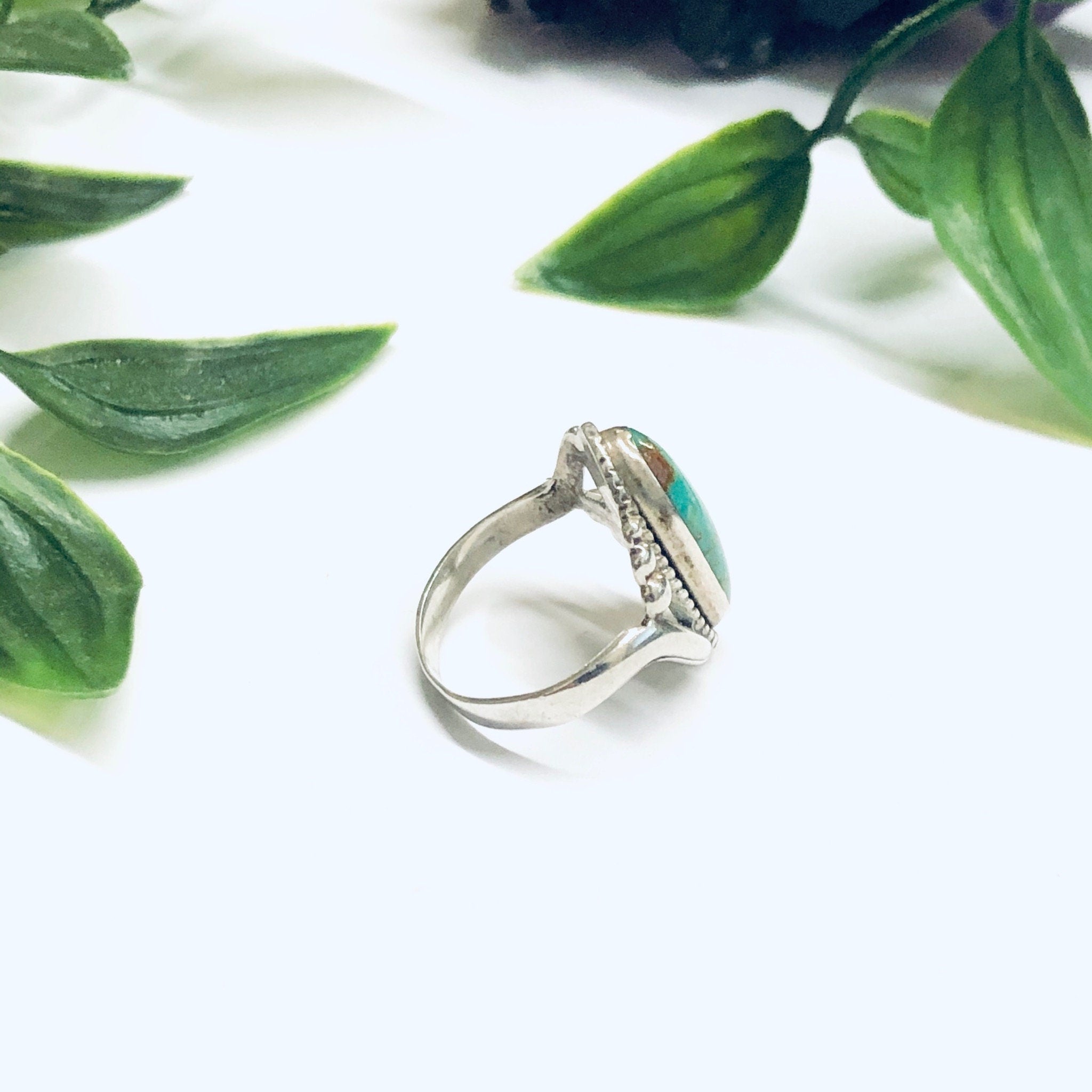 Vintage Bell Sterling Ring, Turquoise Ring, Southwestern Style Jewelry, Bell Sterling, Bell Trading Post Ring