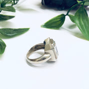 Large Silver Cocktail Ring, Statement Ring, Vintage Silver Ring, Unique Jewelry, Promise Ring