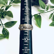 Vintage Silver Spinner Ring, Dragon Spinner Ring, Dragon Jewelry, Meditation Ring, Thin Band Ring