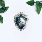 Signed Amfarco Siam Sterling Brooch, Siam Sterling Jewelry, Goddess Brooch, Mekkala Pin, Goddess of Lightening, Silver Pin