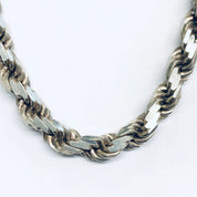 Thick Vintage Silver Chain, Heavy Silver Chain, Vintage Rope Chain, Thick Chain, Vintage Necklace, Statement Jewelry