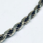 Thick Vintage Silver Chain, Heavy Silver Chain, Vintage Rope Chain, Thick Chain, Vintage Necklace, Statement Jewelry