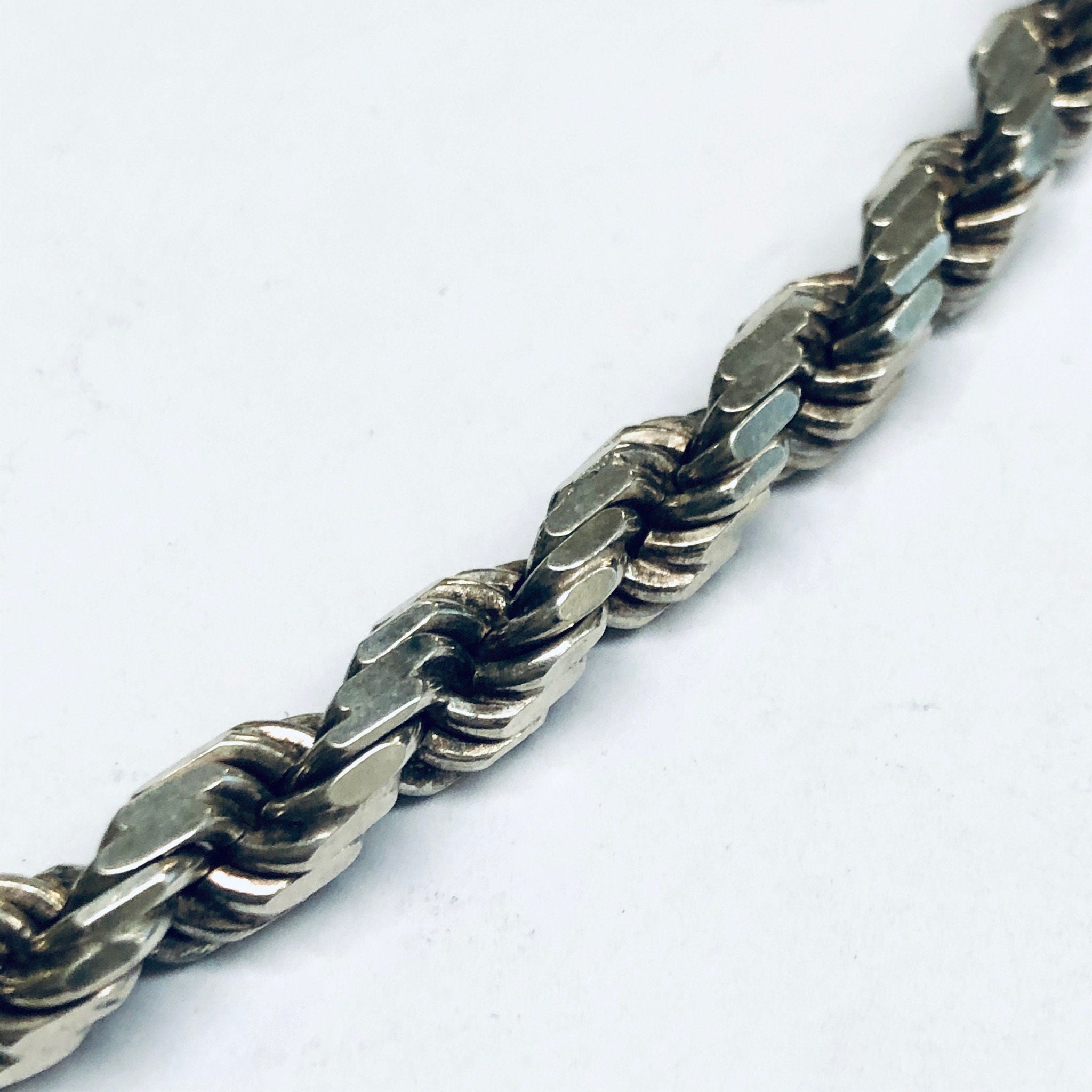 Thick Vintage Silver Chain, Heavy Silver Chain, Vintage Rope Chain, Thick Chain, Vintage Necklace, Statement Jewelry