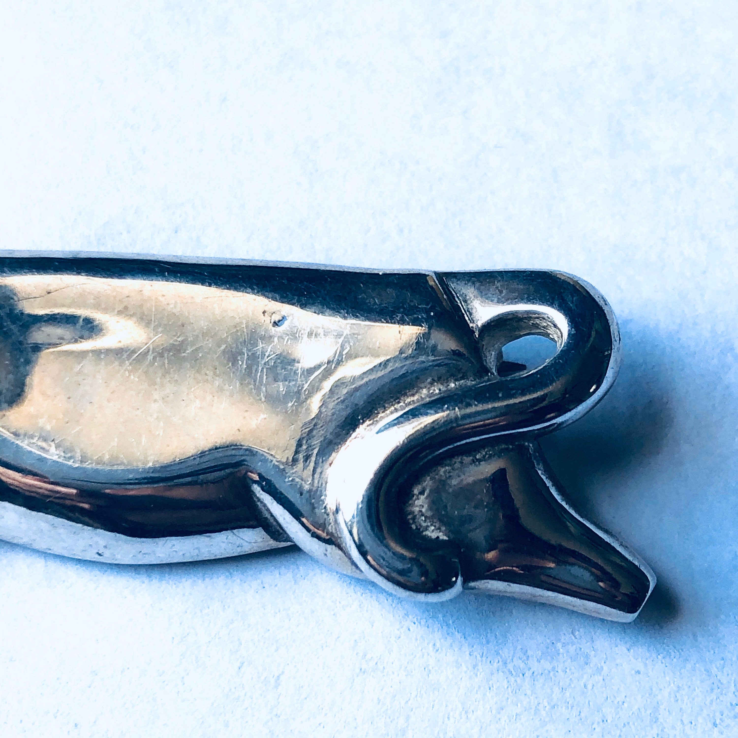 Vintage Silver Tiffany and Co Cat Brooch, Vintage Tiffanys Cat Pin, Tiffanys Cat Brooch, Silver Tiffany and Co Jewelry