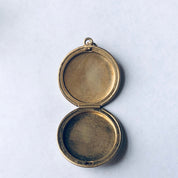 Vintage Gold Filled Flower Locket, Gold Locket Pendant, Floral Design Locket, Etched Gold Locket, Mothers Day Gift, Flower Locket