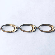 Vintage Gold Toned Link Bracelet, Vintage Cut Out Bracelet, Vintage Costume Jewelry, Mothers Day Gift, Unique Vintage Bracelet