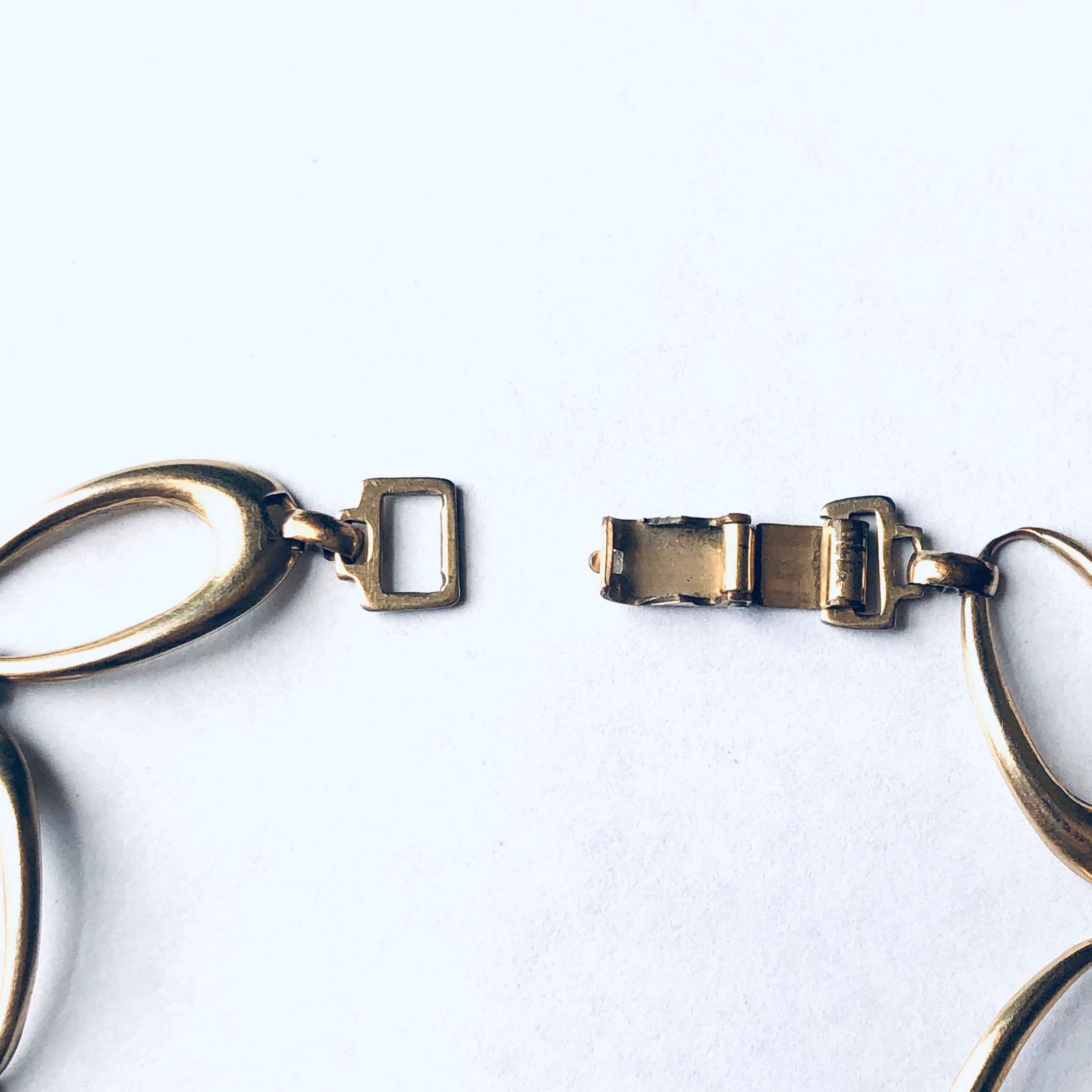 Vintage Gold Toned Link Bracelet, Vintage Cut Out Bracelet, Vintage Costume Jewelry, Mothers Day Gift, Unique Vintage Bracelet