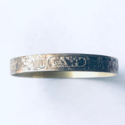 Vintage Silver Bangle Bracelet, Vintage Stacking Bracelet, Stackable Bangle, Stamped Bangle, Vintage Taxco Bracelet, Taxco Jewelry