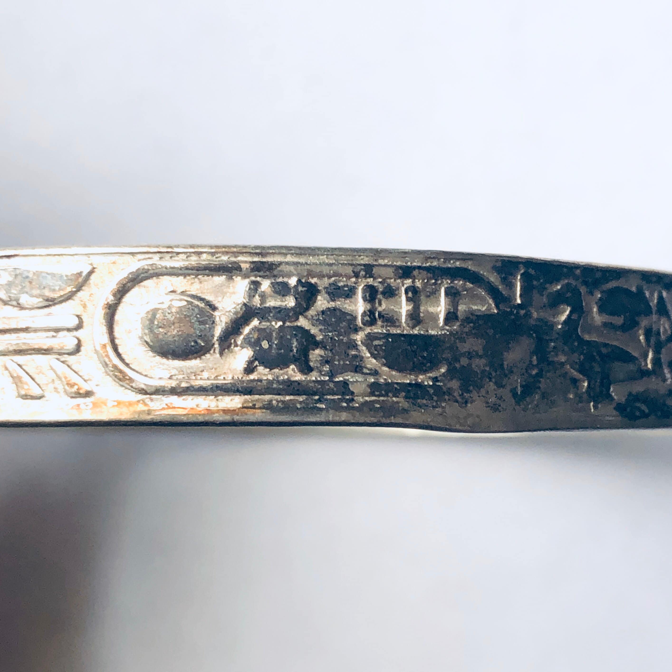 Vintage Silver Bangle Bracelet, Vintage Stacking Bracelet, Stackable Bangle, Stamped Bangle, Vintage Taxco Bracelet, Taxco Jewelry