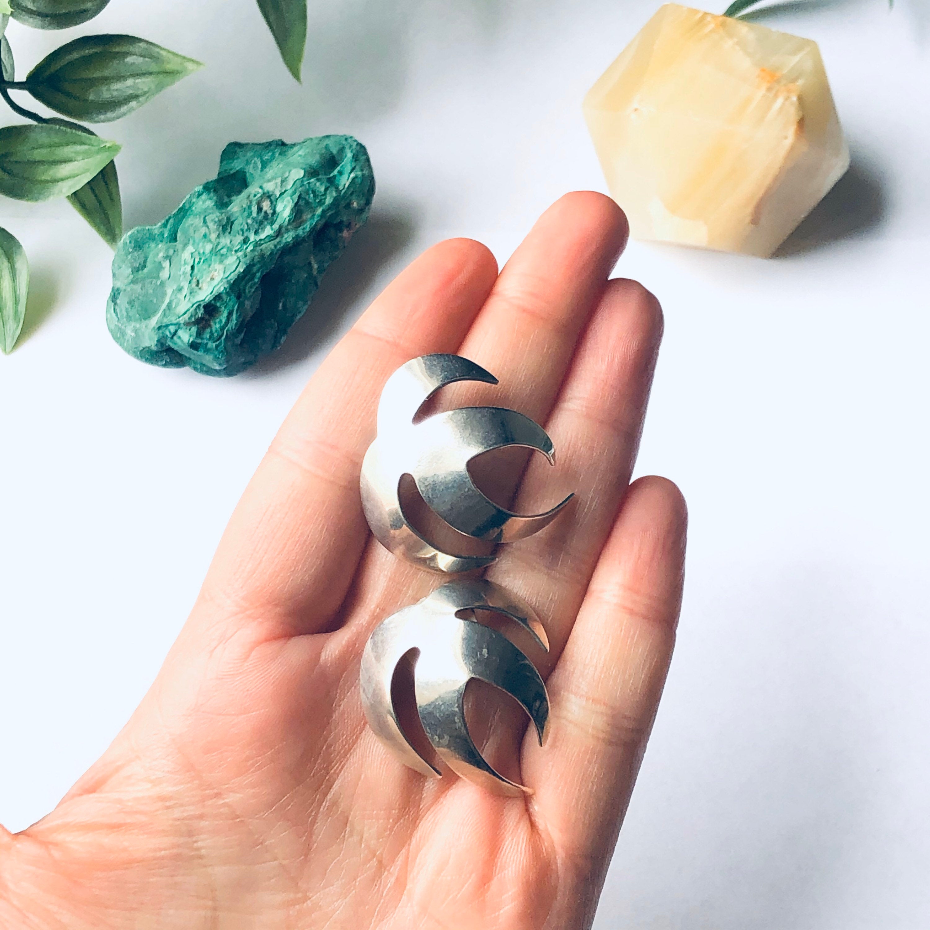 Vintage Silver Leaf Earrings, Monstera Leaf Earrings, Earrings for Pierced Ears, Vintage Statement Jewelry, Unique Earrings
