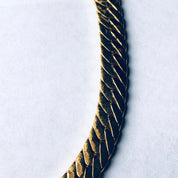 Vintage Gold Toned Napier Necklace, Vintage Costume Jewelry, Black and Gold Necklace, Statement Jewelry