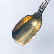 Antique Tiffany & Co Sterling Silver Sugar Shover Spoon Monogrammed Gold Wash
