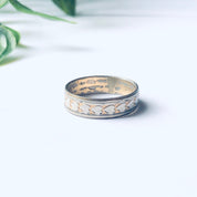 Vintage Heart Band Ring, Gold Filled Heart Ring, Stackable Ring, Stacking Ring, Vintage Jewelry, Thing Band Ring