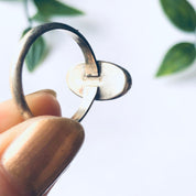 Simple Vintage Silver Ring with Black Onyx Stone, Silver and Onyx Ring, Oval Shaped Onyx Gemstone, Unique Vintage Ring